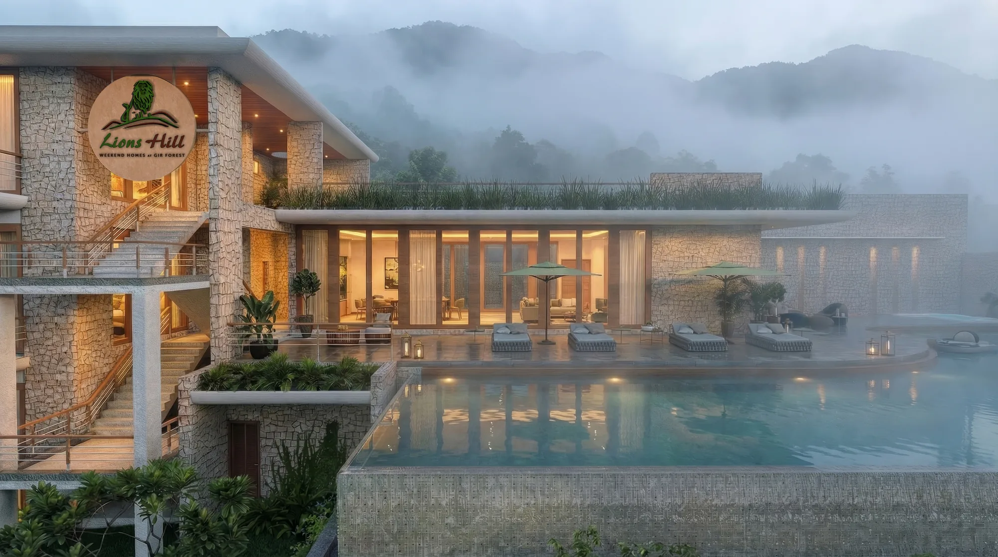 Lions Hill Villa: Exterior visualization cover