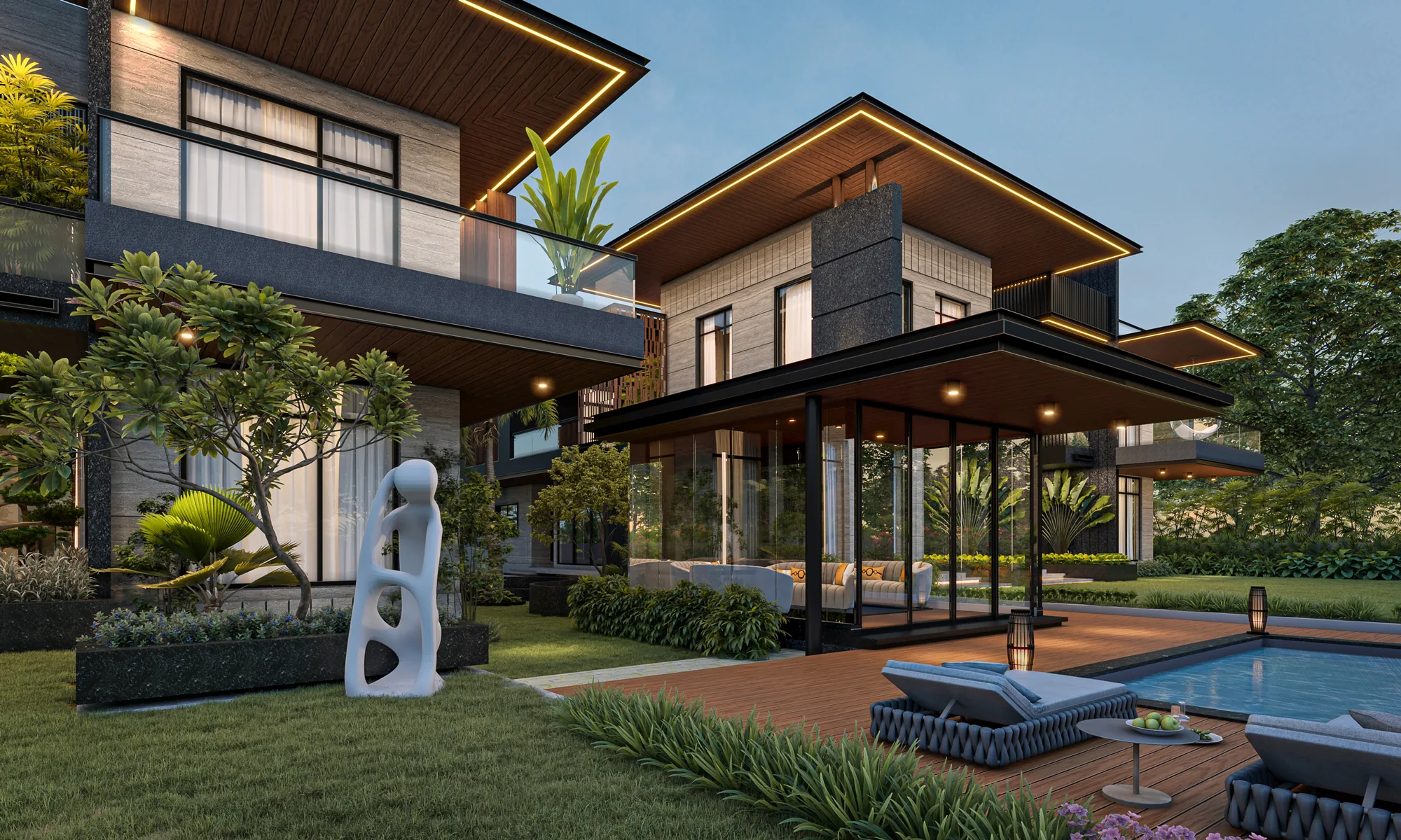 Sunil Bhai Bungalow: Exterior visualization cover